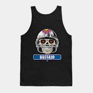 American Football - Buffalo Skull Football Gift Tank Top